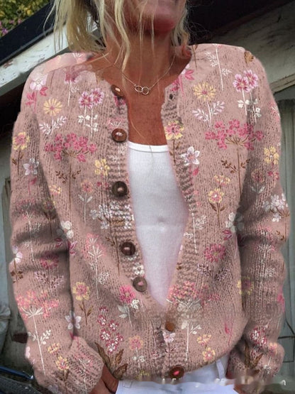 Printed Casual Cloak Coat Cardigan Sweater Limorista
