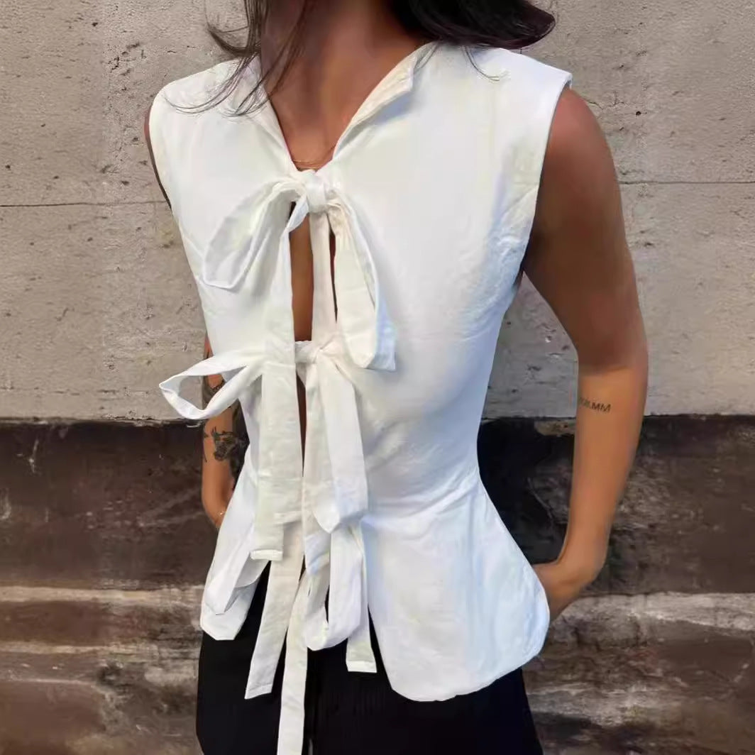 Fashion White Bandage Women&