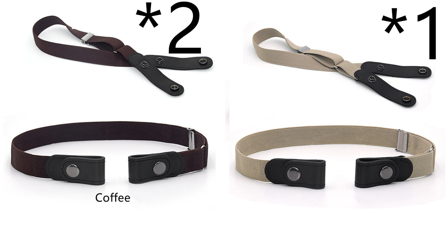 Jeans Belt Seamless Elastic Without Buckle All-match Lazy Belt Limorista