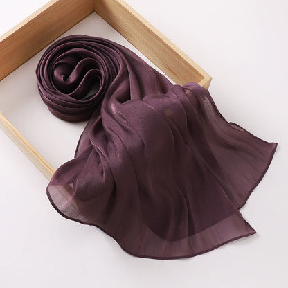Breathable Cool Island Satin Smooth Silk Toe Scarf Limorista
