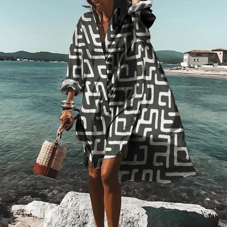 Fashion Print Temperament Loose And Comfortable Dress Limorista