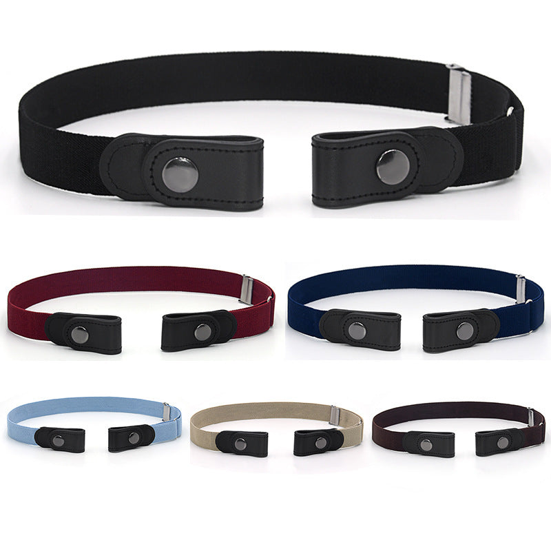 Jeans Belt Seamless Elastic Without Buckle All-match Lazy Belt Limorista