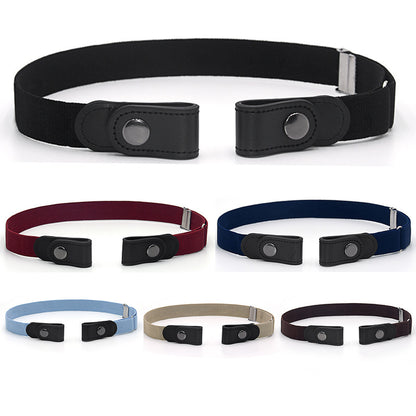 Jeans Belt Seamless Elastic Without Buckle All-match Lazy Belt Limorista