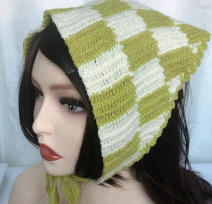 Fruit Triangle Scarf Tai Cross Border Crochet Cotton Strawberry Strap Wrap Turban Limorista