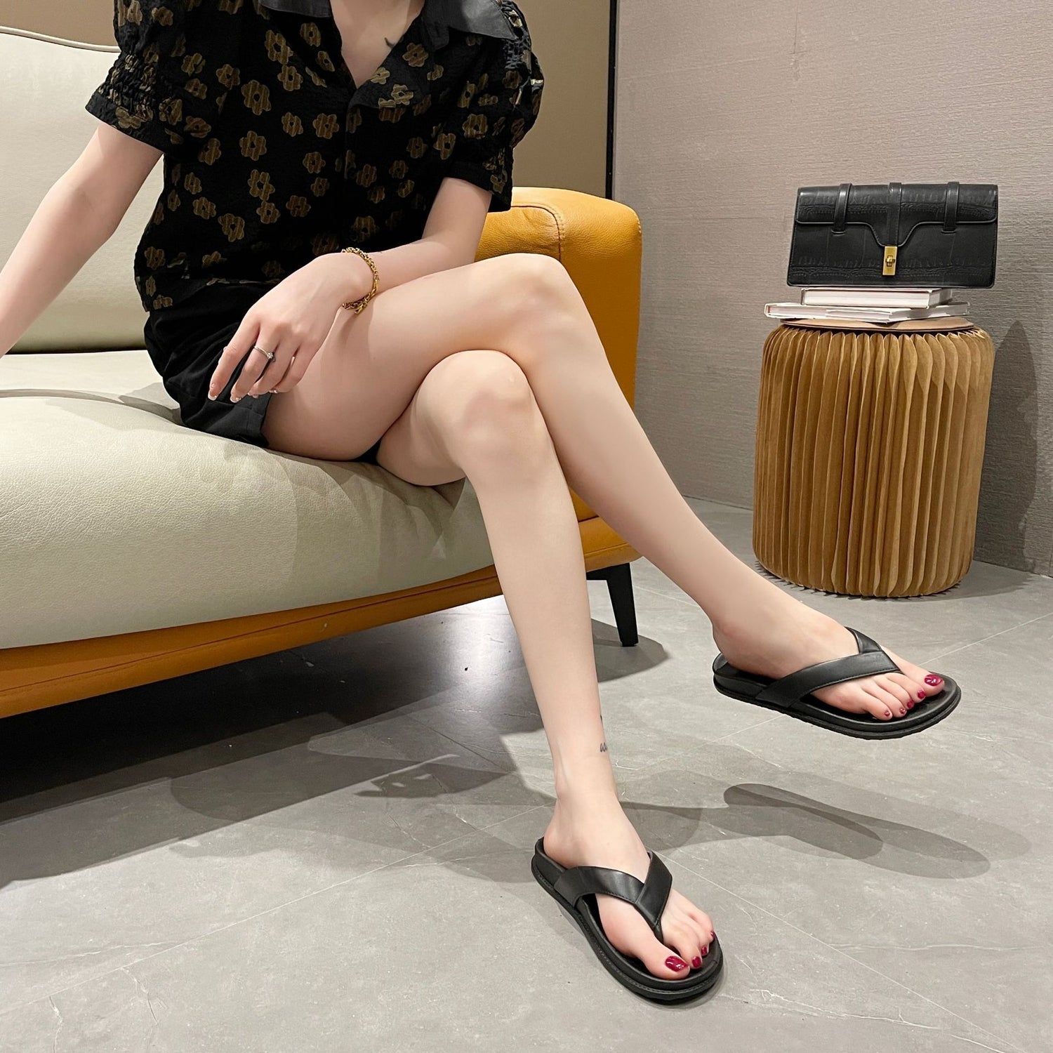 Summer Korean Style Outdoor Flip-flops For Students Flat Non-slip Sandals For Women Limorista