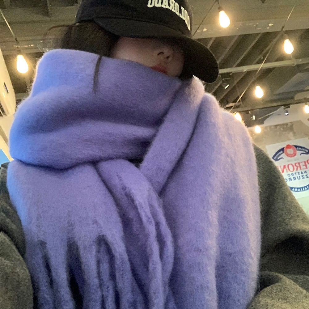 Autumn And Winter All-match Scarf High-grade Thickened Warm Scarf Limorista