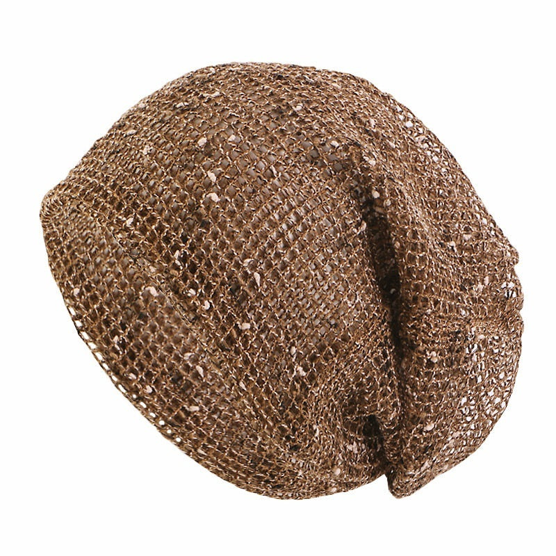 Cotton And Linen Breathable Mesh Dual-purpose Twist Woven Hat Limorista