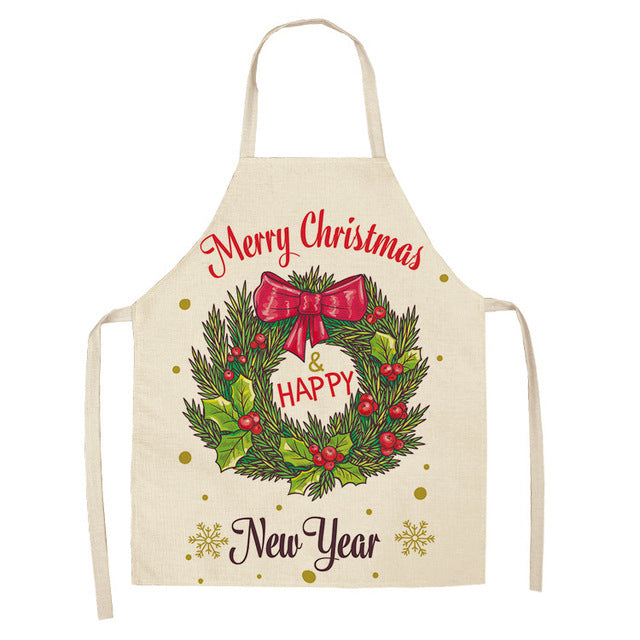 Christmas Series Cotton And Linen Apron Limorista