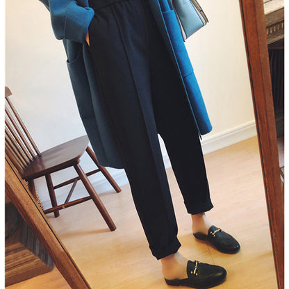 Plus Size Straight Tapered Casual Pants Limorista