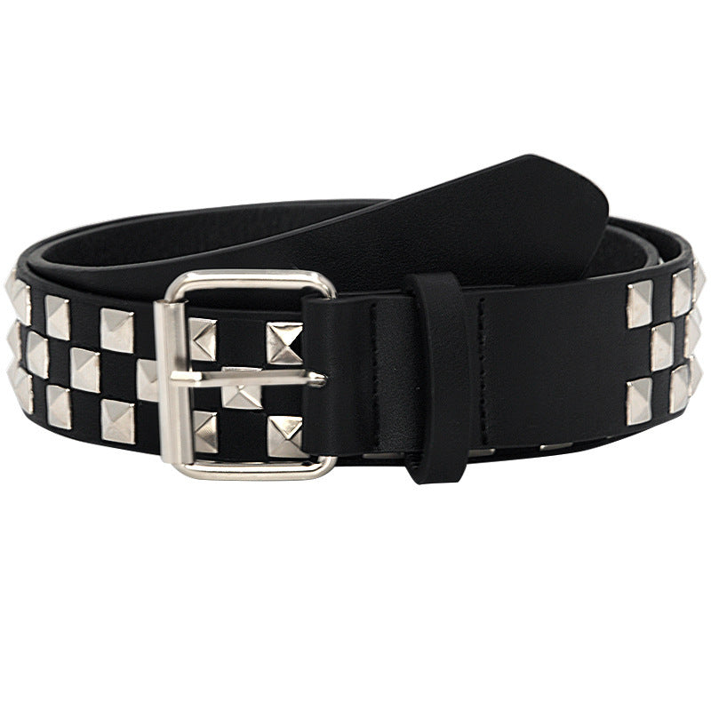 Shiny Pyramid Fashion Rivet Belt For Men&amp;Women&