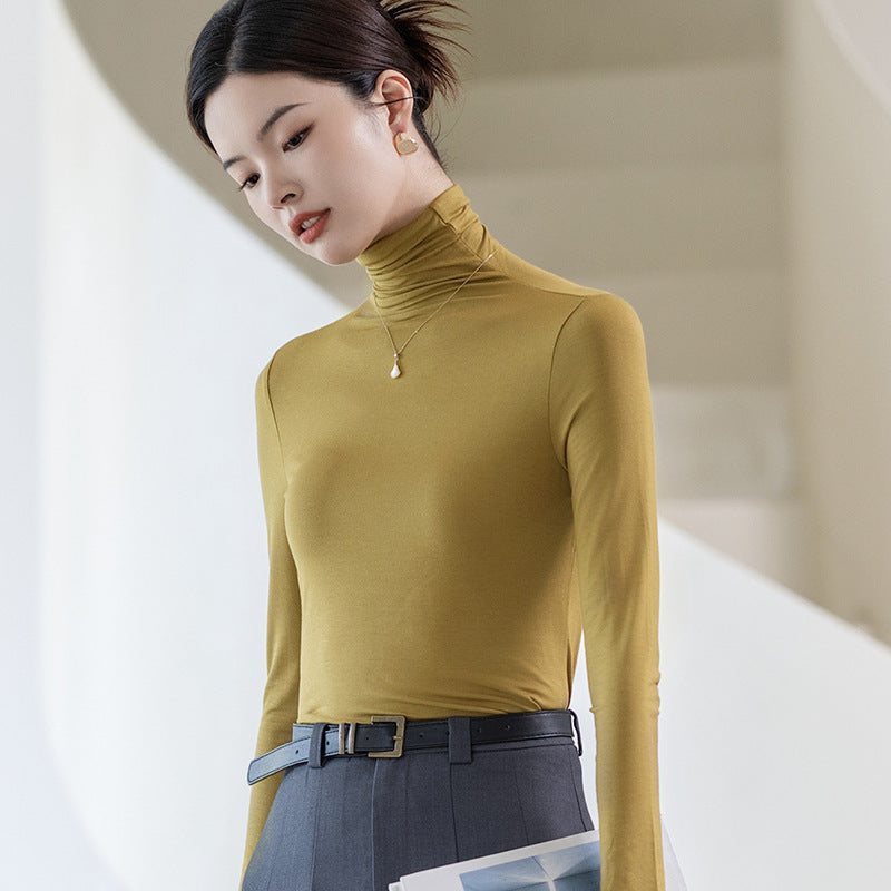 Turtleneck Bottoming Shirt Women&