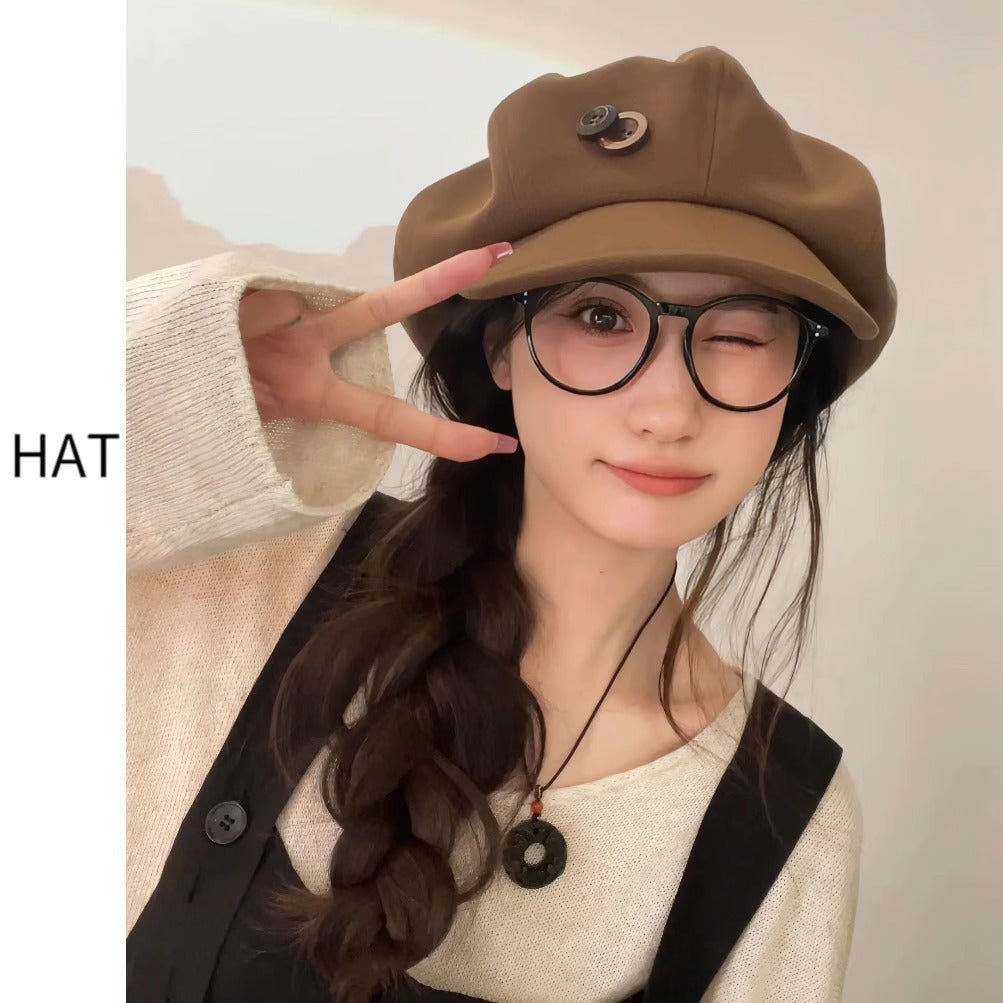 Cloud Hat For Women Autumn And Winter All-matching Small Face Limorista