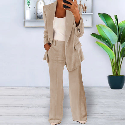 Lapel Slim-fit Cardigan Graceful Suit Jacket Limorista