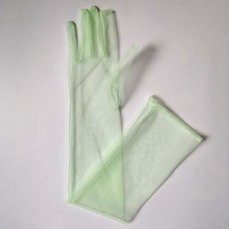 Tulle Plain Bridal Wedding Dress Gloves Limorista