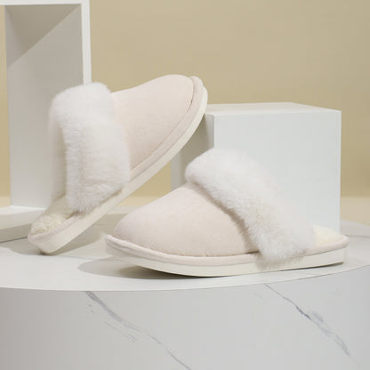 Winter Warm Plush Slippers Home Indoor Non-slip Bedroom Floor Soft Fuzzy Slipper For Couple Fashion Solid House Shoes Limorista