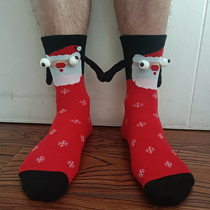 Halloween Hand Socks Couple Magnet Suction Handle Christmas Stockings Limorista