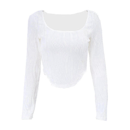 New French Design Pleated Top Limorista