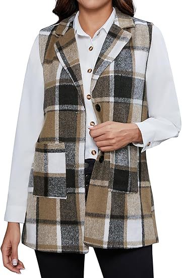 Plaid Waistcoat Limorista