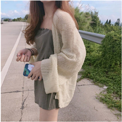 Slim Sun-proof Clothing Short Coat Knitted Cardigan Limorista