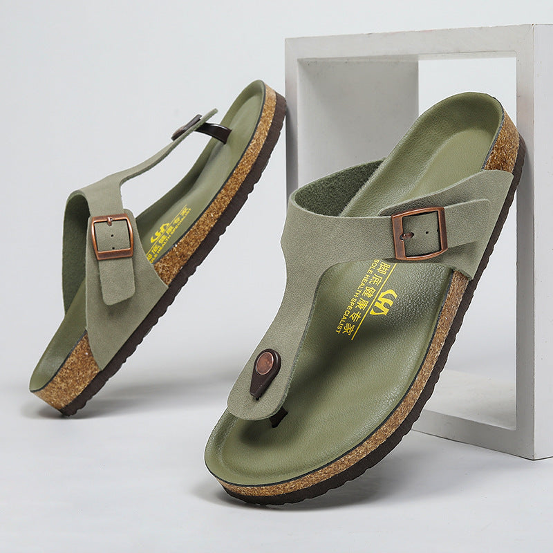 Same Cork Flip-flops Plus Size Outer Wear Limorista