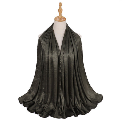 New Silk-like Silky Satin Scarf Limorista