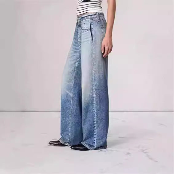 Retro Mid-waist Women&