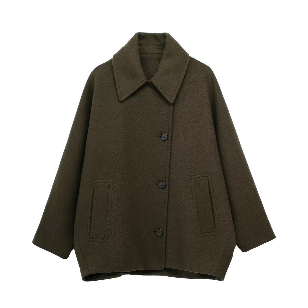 Autumn New Wool Blended Short Coat Limorista