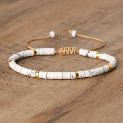 Spacer Beads Beaded Weave Bracelet Women&