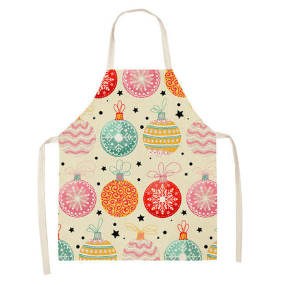 Christmas Series Cotton And Linen Apron Limorista