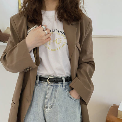 Super Easy To Match Soft Leather Belt Simple And Advanced Limorista