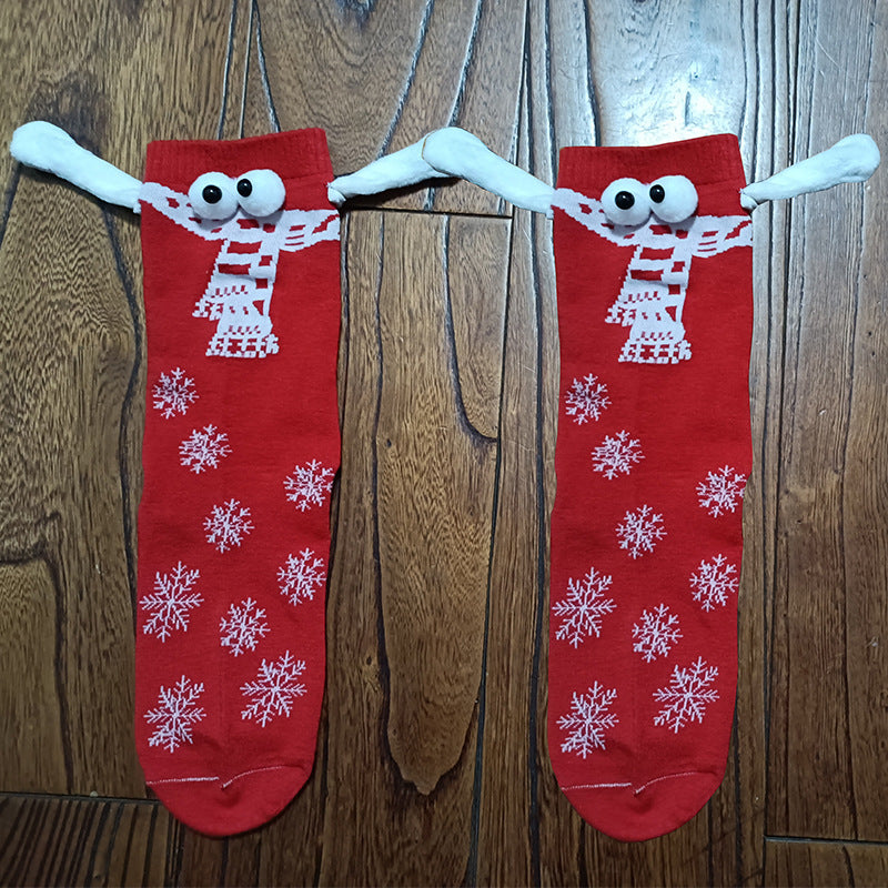Halloween Hand Socks Couple Magnet Suction Handle Christmas Stockings Limorista