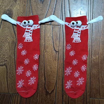 Halloween Hand Socks Couple Magnet Suction Handle Christmas Stockings Limorista