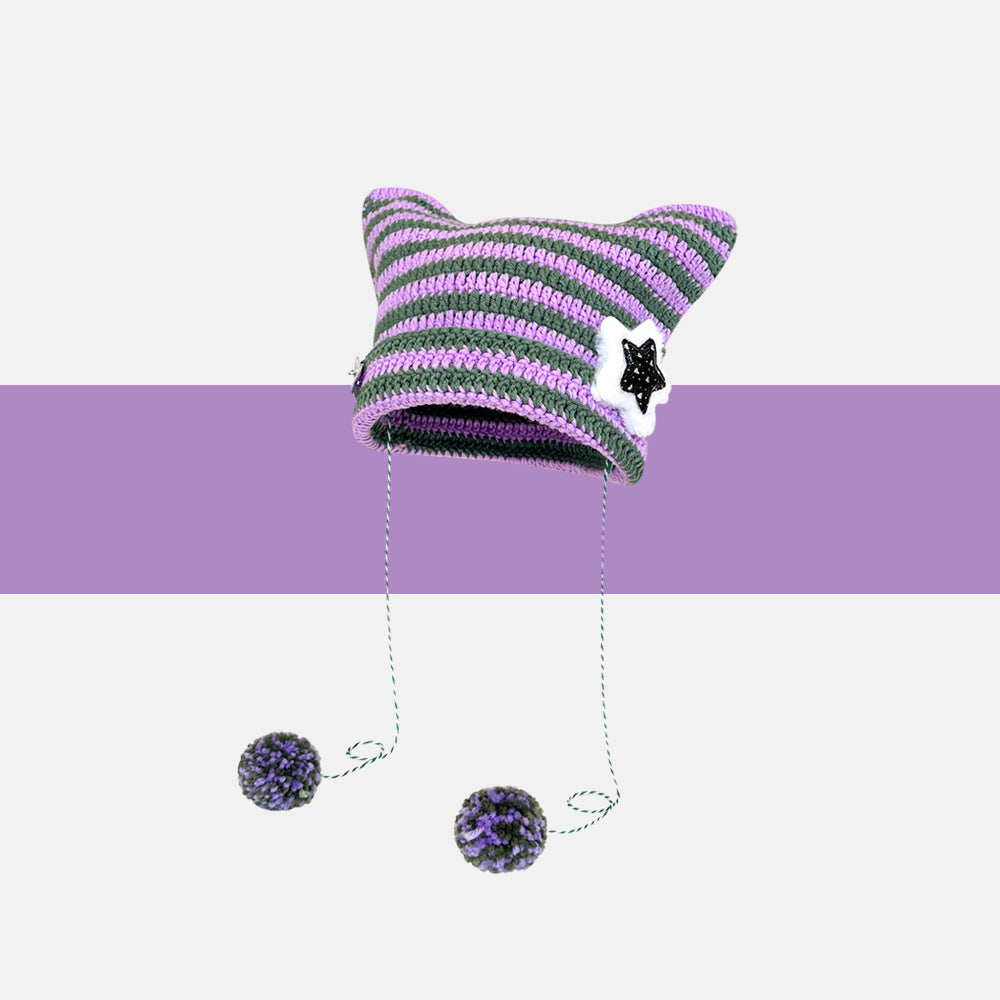 Korean Cute Thermal Head Cover Woolen Cap Limorista