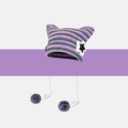 Korean Cute Thermal Head Cover Woolen Cap Limorista