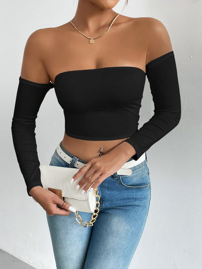 European And American Camisole Waist Trimming Short Sleeve Limorista