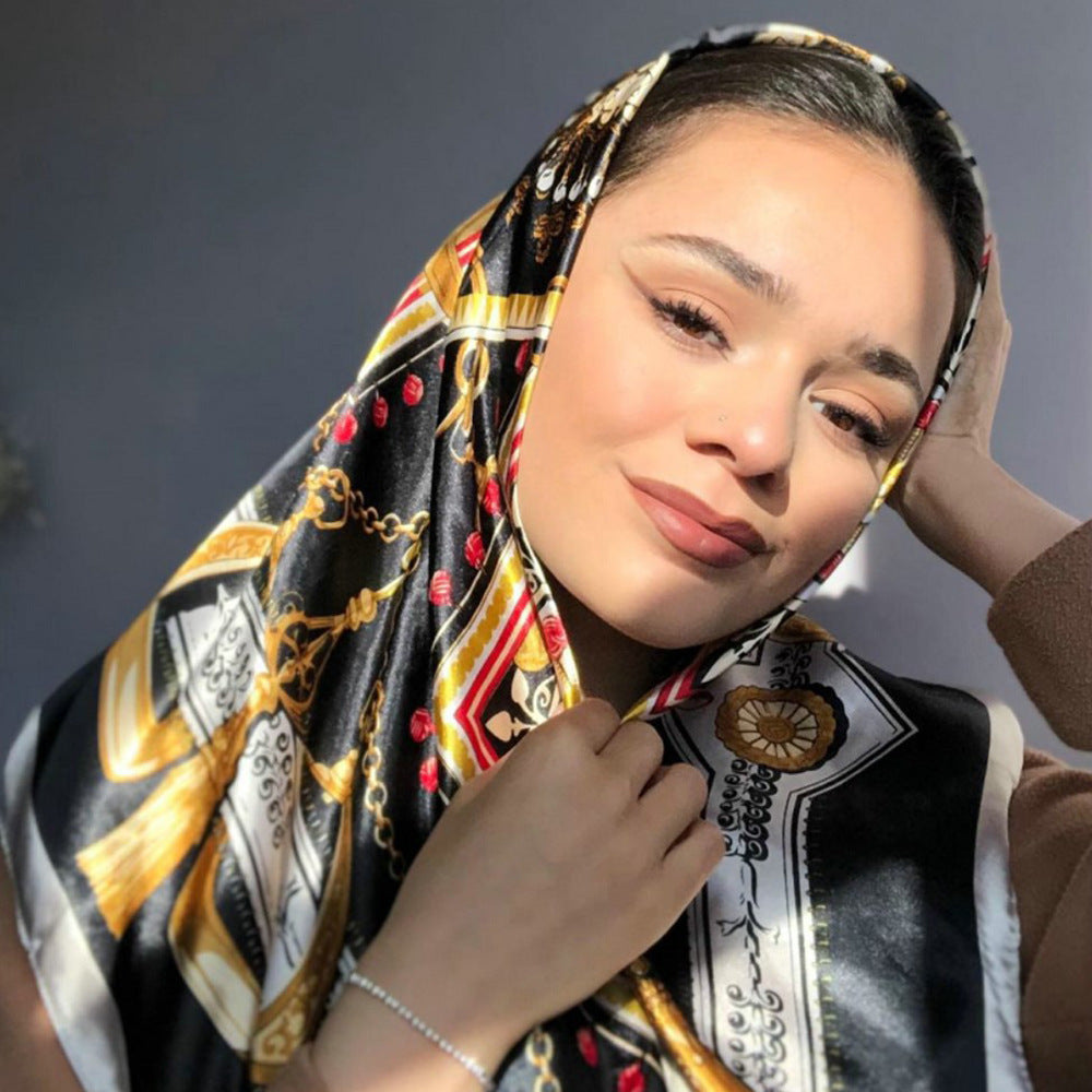 Chain Printed Scarf Women&