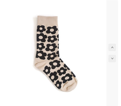 Cute cartoon flower socks cotton girl in stockings Limorista