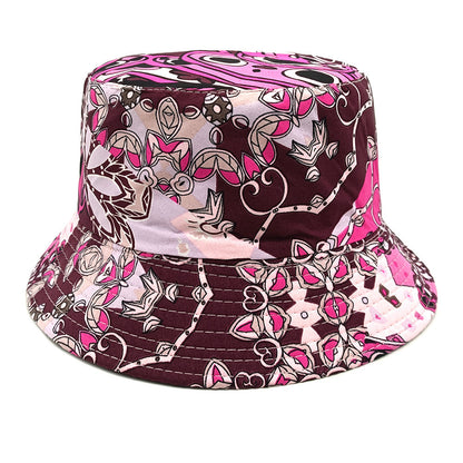 Geometric Bucket Hat Color Matching Printing Double-sided Wear Bucket Hat Limorista