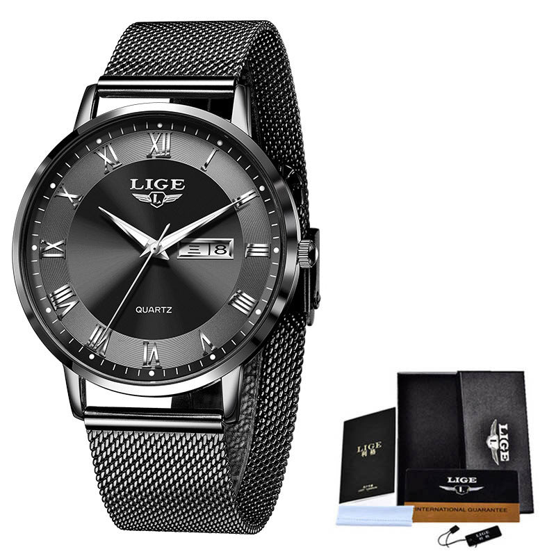 Thin Ladies Quartz Dual Calendar Waterproof Watch Limorista