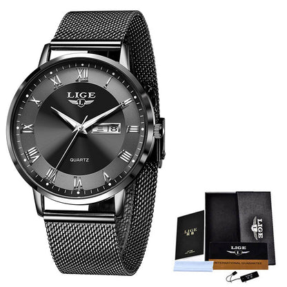 Thin Ladies Quartz Dual Calendar Waterproof Watch Limorista
