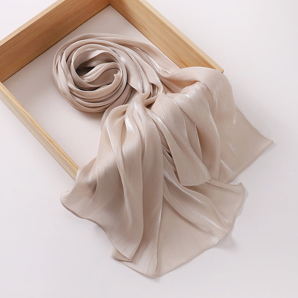 Breathable Cool Island Satin Smooth Silk Toe Scarf Limorista