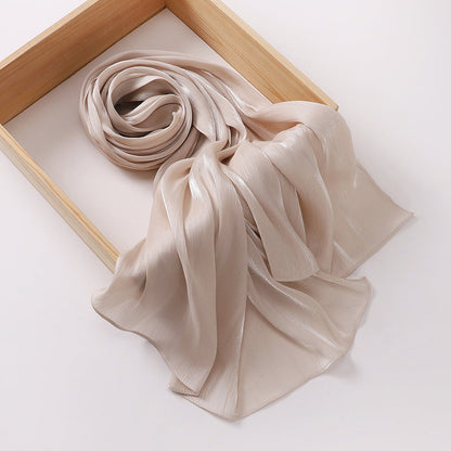 Breathable Cool Island Satin Smooth Silk Toe Scarf Limorista