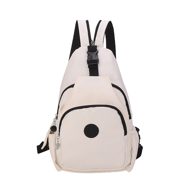 Single Shoulder Crossbody Chest Bag Double Back Large Capacity Women&