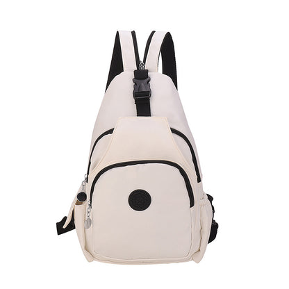 Single Shoulder Crossbody Chest Bag Double Back Large Capacity Women&
