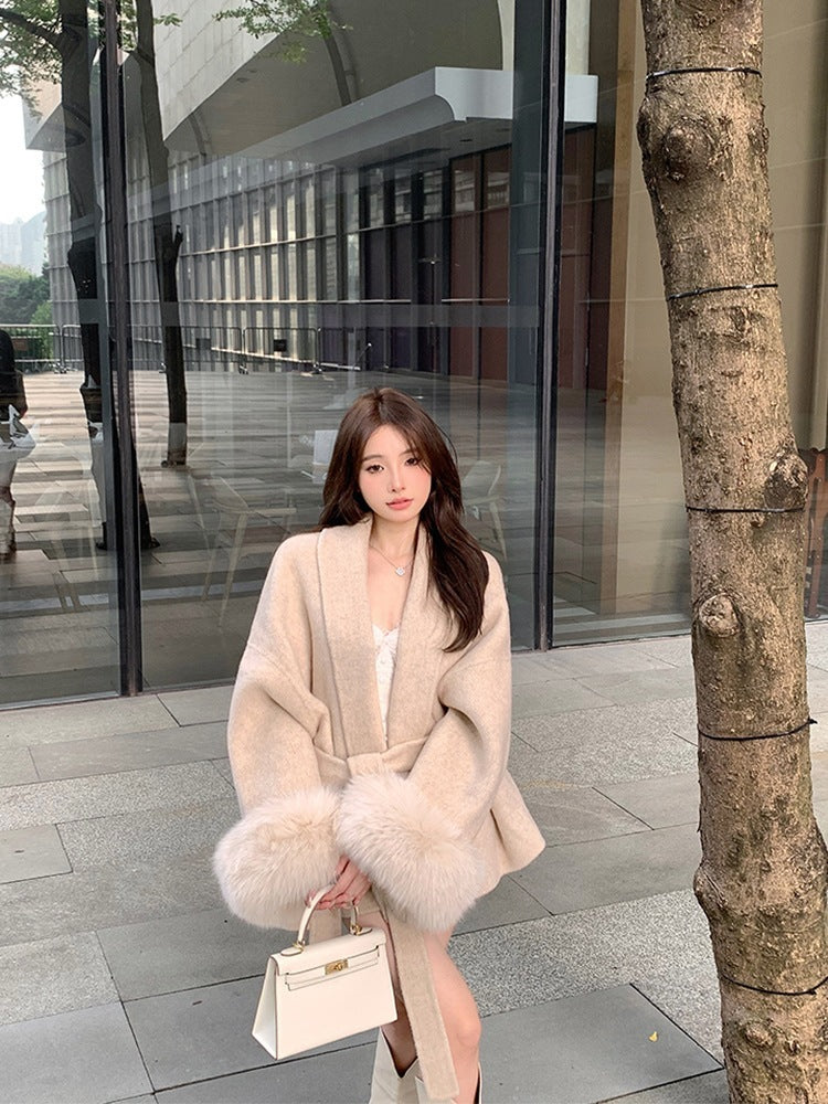 Fashion Plus Size French Elegant Woolen Overcoat Limorista