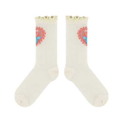 Retro Fashion Patterned Stockings Thin Limorista