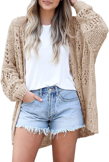 Long-sleeved Lightweight Loose Cardigan Sweater Limorista
