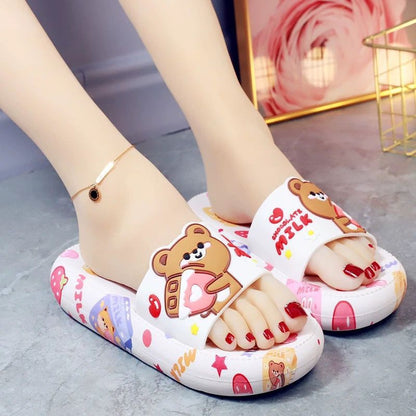 Cartoon Thick Flip-flops Home Indoor Non-slip Soft Bottom Limorista
