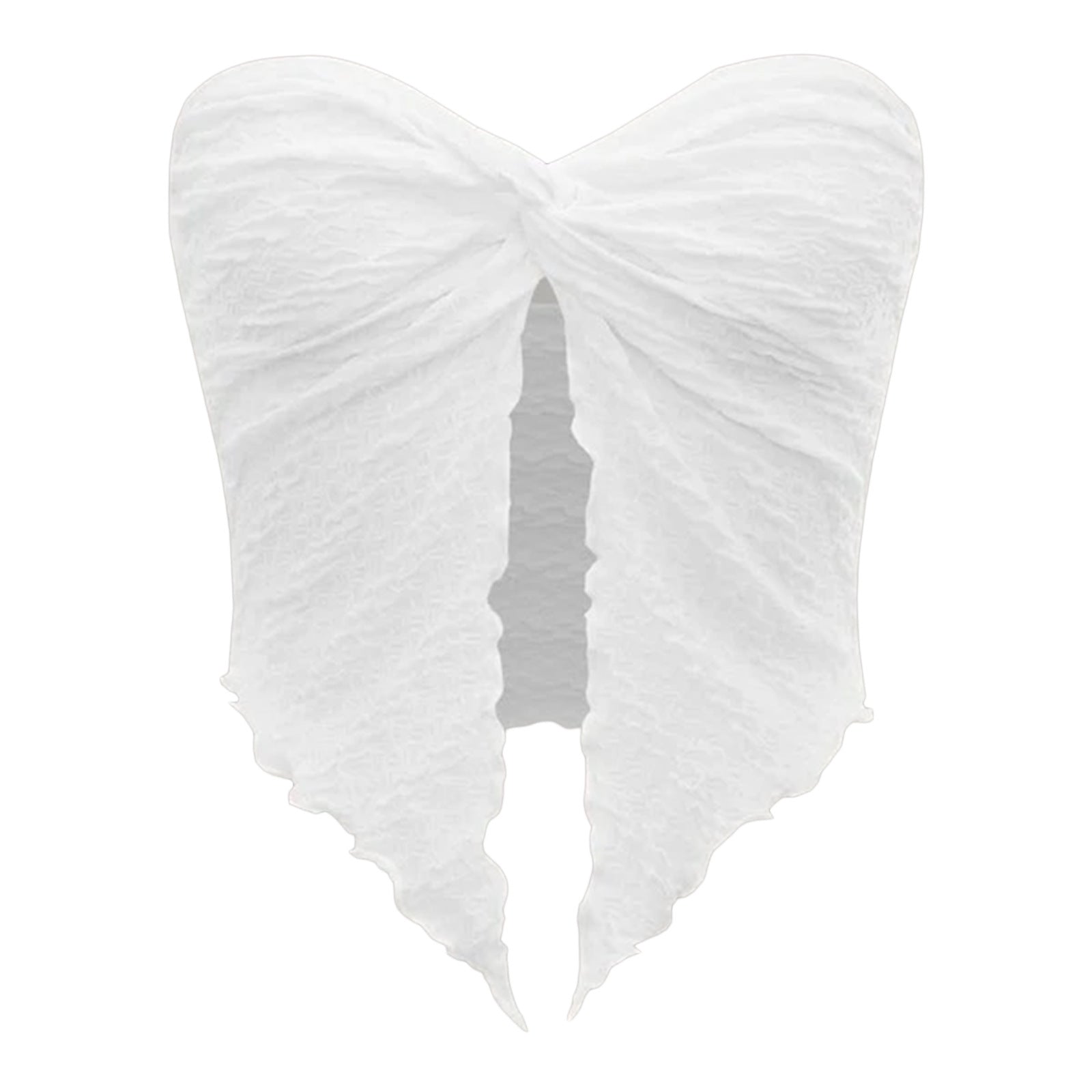 European And American Fashion Sexy Pleated Twist Tube Top Backless Top Limorista