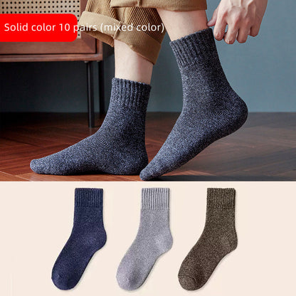 Winter Plush Thickened Warm Socks Middle Barrel Limorista